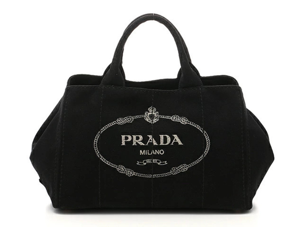 Prada Canapa Canvas Black Bag